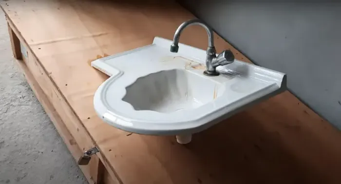 Pia Lavatório De Canto Retrô (Cuba Concha) - Ideal P/ Lavabo