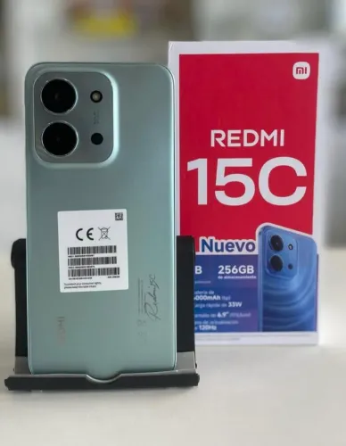 Celular top - Bateria Durável - Redmi 15C - Verde Menta - 256/4 - Consulte Disponibilidade