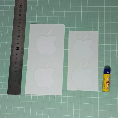 4 adesivos apple