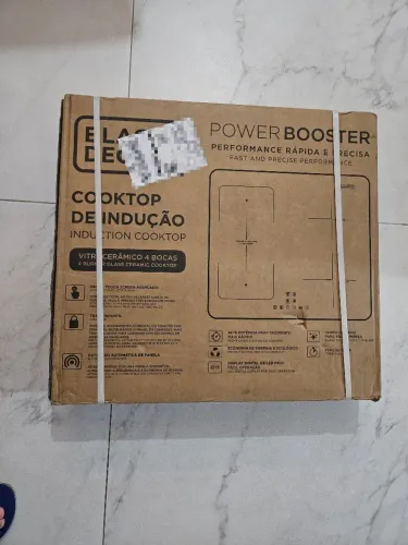 Cooktop de Indução 4 Bocas BLACK+DECKER Função Power Booster LACRADO COM GARANTIA E NF