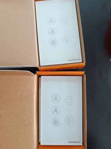 Interruptor para ventilador de teto interligente novadigital zigbee