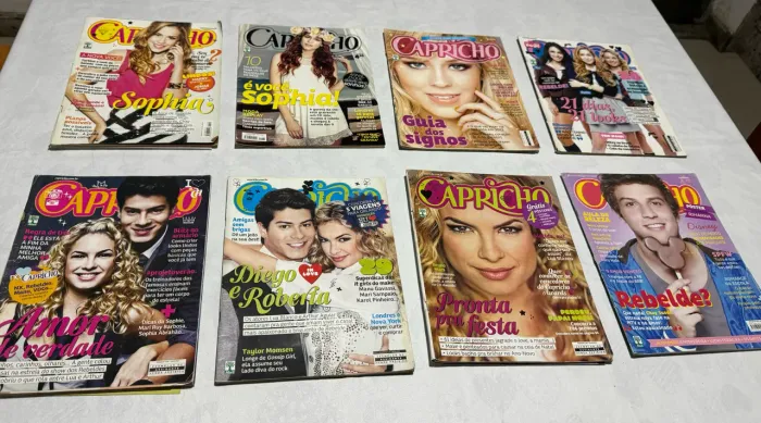 Kit raro fã de Rebelde 8 revistas