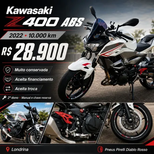 Z400 2022 com 10,400 .km original 
