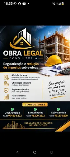 Aferição e redução de impostos sobre obras