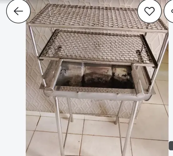 Churrasqueira toda em inox pra durar a vida toda