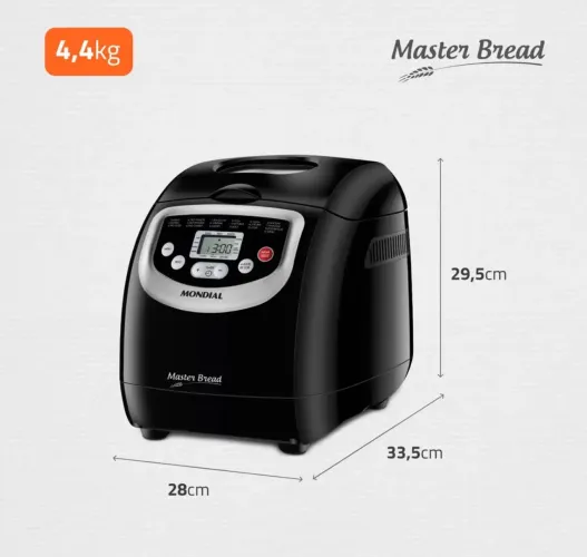 Panificadora Mondial Npf-53 700w Preto Cozinha 1kg