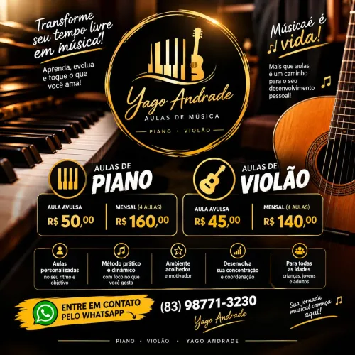 Aulas de Piano/violão