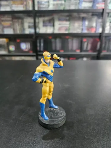 MINIATURA Booster Gold Gladiador Dourado Eaglemoss Ed. 18 (Sem revista, apenas figure)