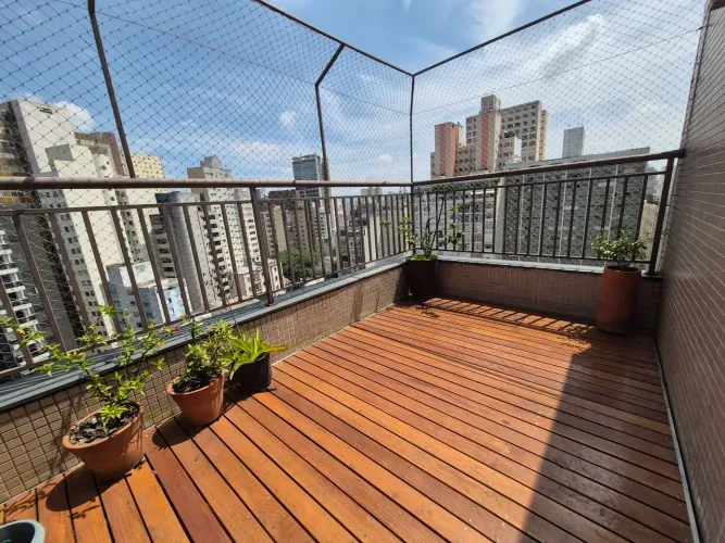 Vila Buarque Cobertura Impecável 120mts Mobiliado - Ar condicionado - sacadas - vista 180°