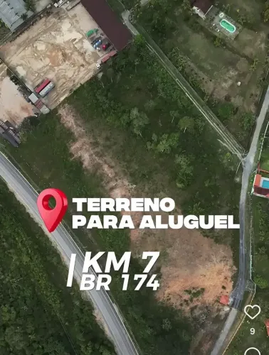 Vendo ou alugo terreno na Br 174 km 7
