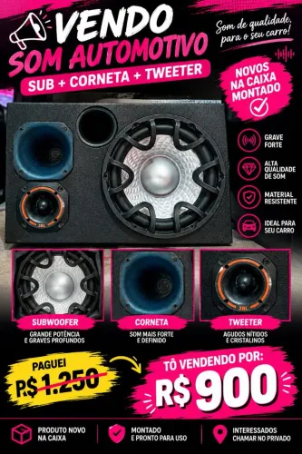 Caixa de som automotivo
