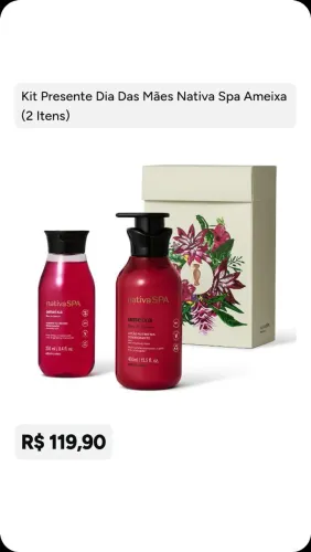 Kit nativa spa ameixa hidratante + sabonete líquido 
