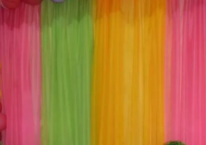 Cortina pra deixa sua festa linda cores variadas