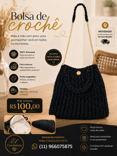 Bolsa de crochê