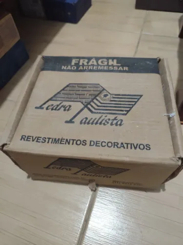 5 caixas - Tijolinho aparente pedra paulistana lunar branco gelo 