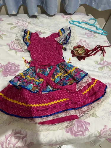 Vestido quadrilha 4/5anos