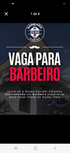 Vaga para BARBEIRO