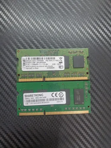 memória ram DDR3 notebook 4gb e 2gb