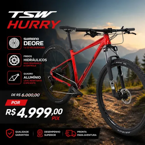 Tsw Hurry Shimano Deore 1 x 12 R$ 4.999.00