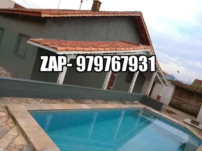 Casa de praia com piscina em mongagua lado praia