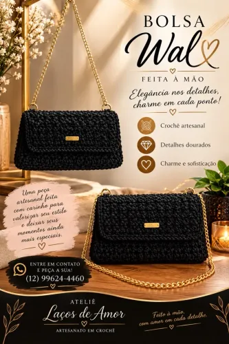 Bolsa e souplast crochê