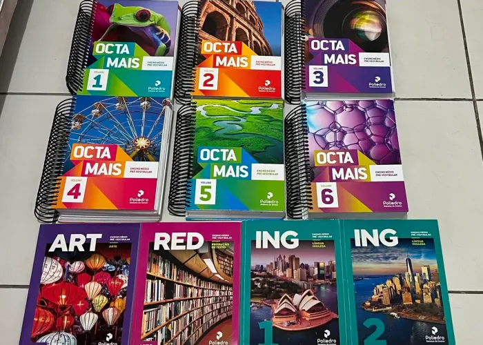 Livros poliedro octa+ 3 ano