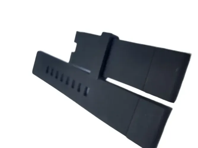Pulseira Borracha P/ Relogio Jacob Co 3 Furos Laterais 24mm