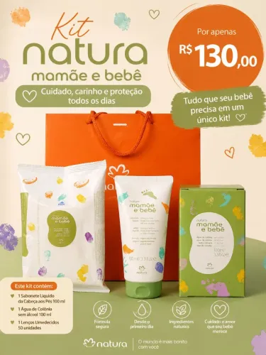 Kit Natura Mamãe e Bebê