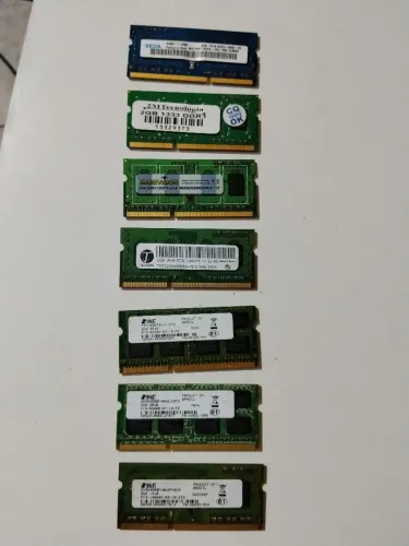 Lote memórias de Notebook DDR3 de 2GB