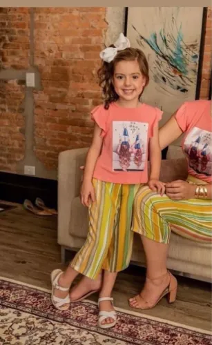 Calça Pantalona infantil 8 e 12 anos