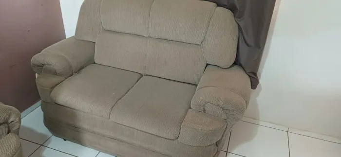Doação sofá de dois lugares, almofadas removíveis