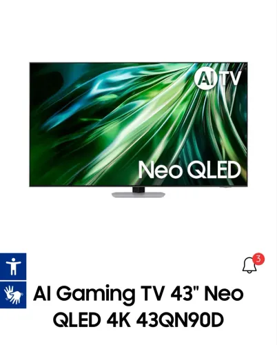 TV GAMER SAMSUNG NEO QLED 43 144hz
