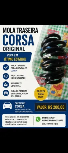 Molas traseiras Corsa Hatch 