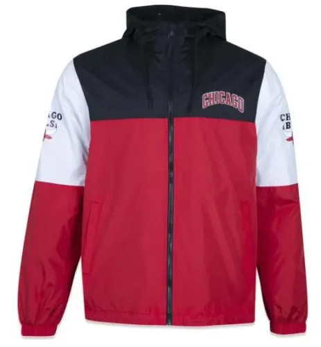 Jaqueta Corta Vento Original New Era Chicago Bulls - Tamanho P e M