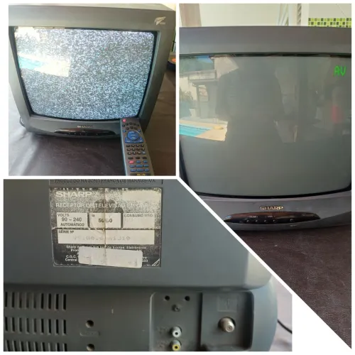 Tv de tubo sharp + PlayStation 2 slim