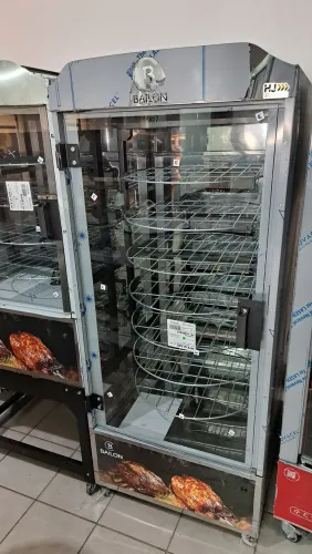 Ac. Máquina de assar frango e carne 120kg Bailon