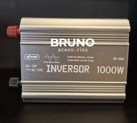 Inversor de Energia Onda Senoidal Pura 1000W 12V para 110V 