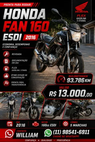 Honda fan esdi 160 2016