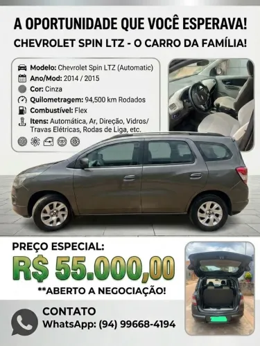 Chevrolet Spin LTZ 1.8 8V Econo.flex 5P Aut. 2015