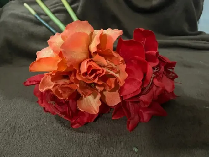 Flores artificiais de de decoração