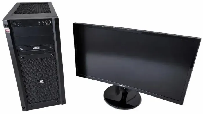 PC Completo Ryzen 7 | RX 570 4GB | 16GB RAM | SSD + HD | Monitor Curvo 24" Samsung