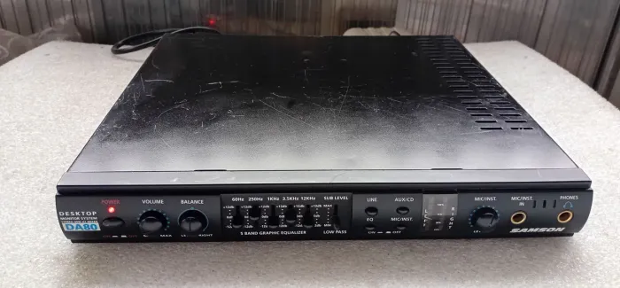 AMPLIFICADOR SAMSON DA80 MONITOR SYSTEM COM EQUALIZADOR