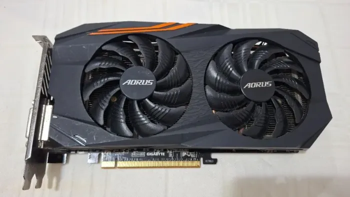 Com Defeito RX 580 Aorus Gigabyte GPU com bolha