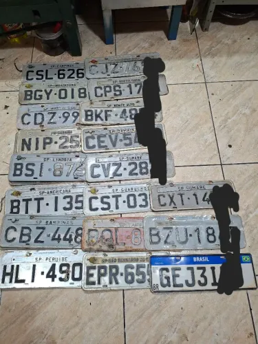 Lote de placas p/ decoração 27 total 