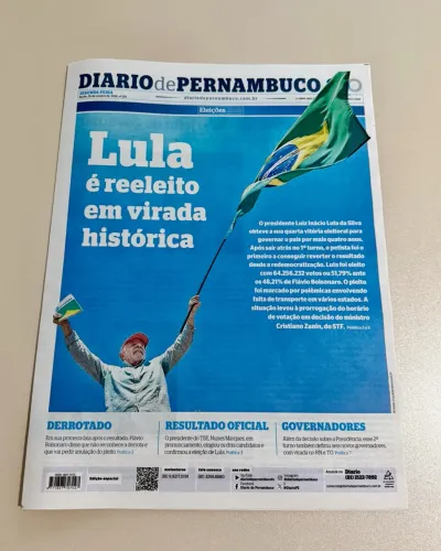 Jornal Diário De Pernambuco Lula Reeleito - Edição Especial