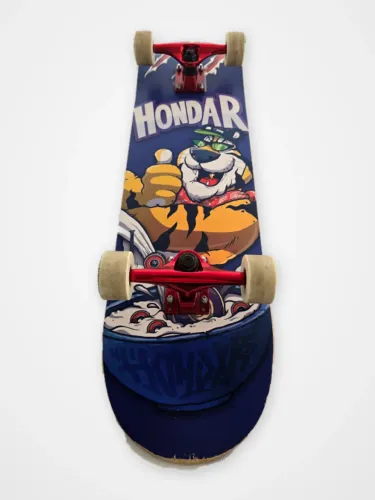Skate Completo Hondar Hsc Shape Estampado Trucks Vermelhos
