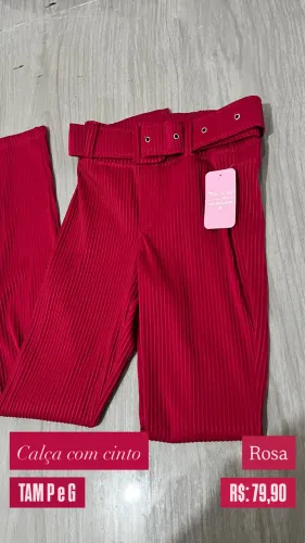 Calça com cinto