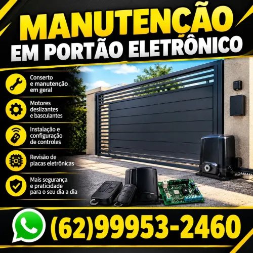 Portão eletrônico Manutenção Anapolis