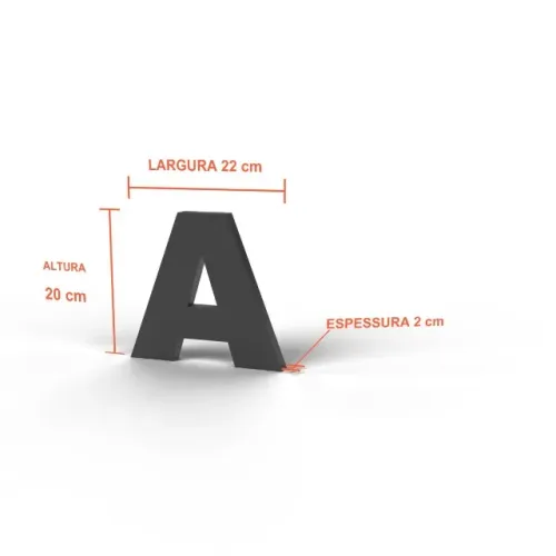 LETRAS 3D PERSONALIZADAS - IMPRESSAS EM 3D