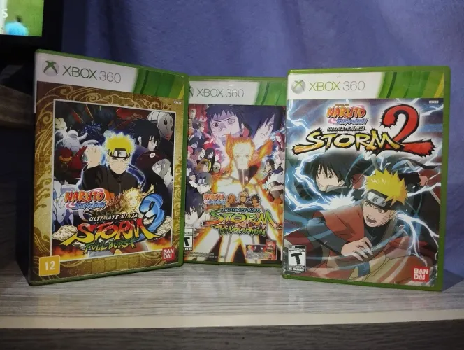 Coleção Naruto Shippuden Ninja Storm Xbox 360